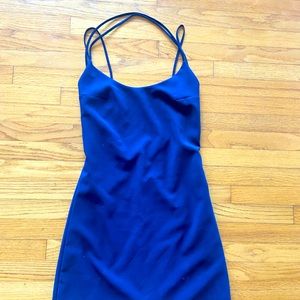 French Connection blue mini dress .